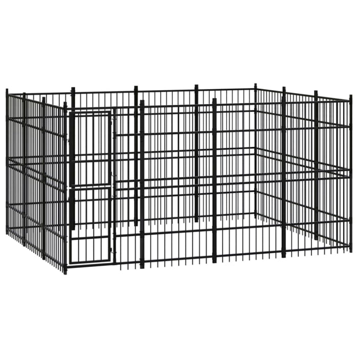 Outdoor Dog Kennel Steel 11.06 M² Tbkikip