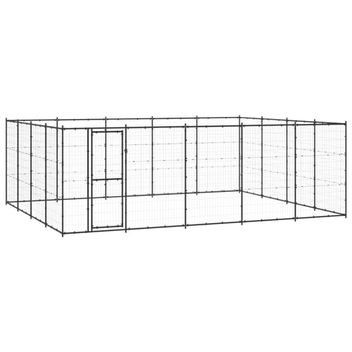 Outdoor Dog Kennel Steel 24.2 M² Tbnxtoa