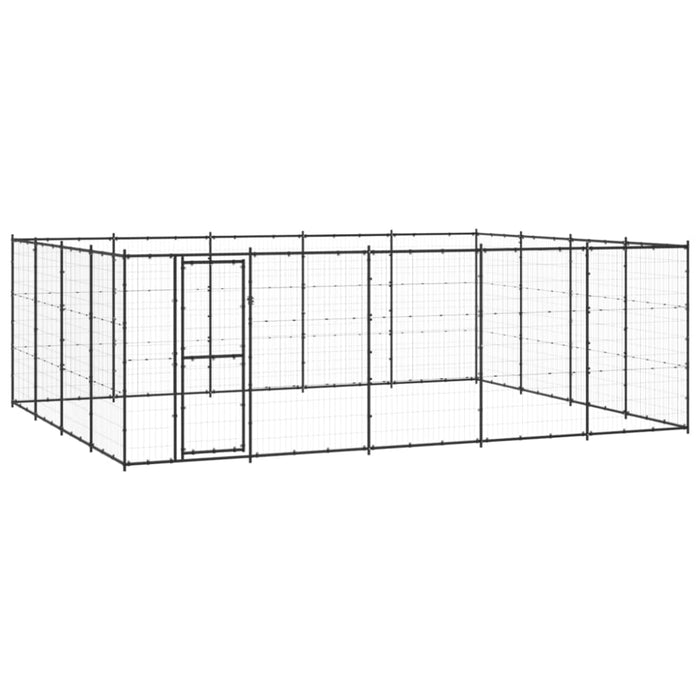 Outdoor Dog Kennel Steel 24.2 M² Tbnxtoa