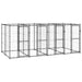 Outdoor Dog Kennel Steel 9.68 M² Tbnxxlx