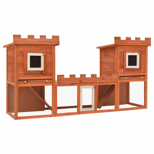 Outdoor Large Rabbit Hutch House Pet Cage Double Oiboia