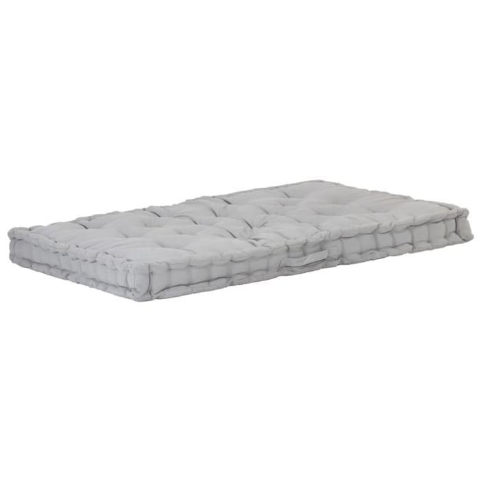 Pallet Floor Cushion Cotton 120x80x10 Cm Grey Anlin