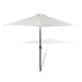 Parasol Sand White 3m Steel Pole Abiib