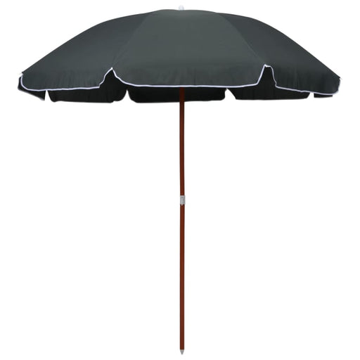 Parasol With Steel Pole 240 Cm Anthracite Ainbp