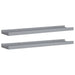 Picture Frame Ledge Shelves 2 Pcs Grey Mdf Txtktp