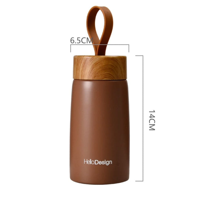 Plain Design Portable Vacuum Flask Mini Thermos Bottle