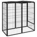 Dog Playpen 6 Panels Black 50x100 Cm Powder-coated Steel