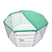 Pet Playpen 8 Panel 30in Foldable Dog Cage + Cover