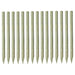 Pointed Fence Posts 15 Pcs Impregnated Pinewood 4x150 Cm