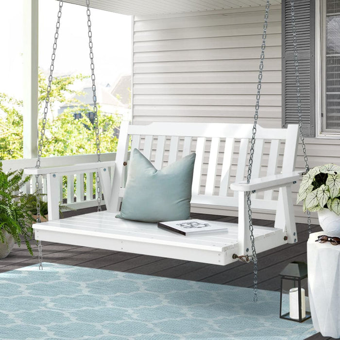 Porch Swing Chair With Chain Garden Bench Outdoor Furniture