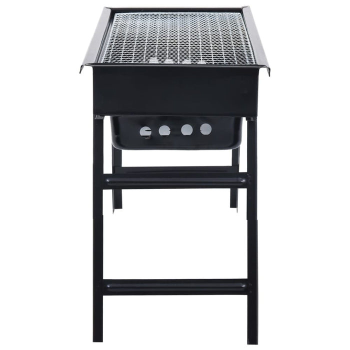 Portable Camping Bbq Grill Steel 60x22.5x33 Cm Allob