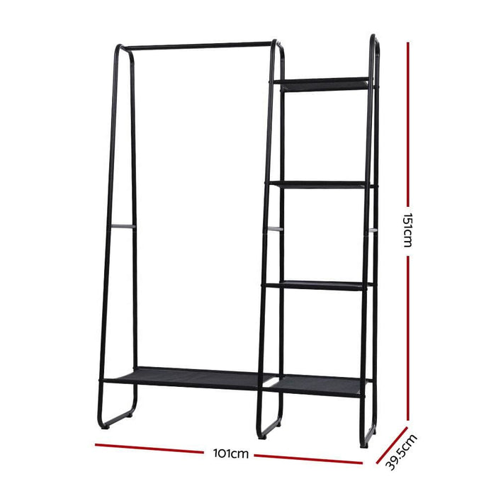 Portable Clothes Rack Garment Hanging Stand Closet Storage