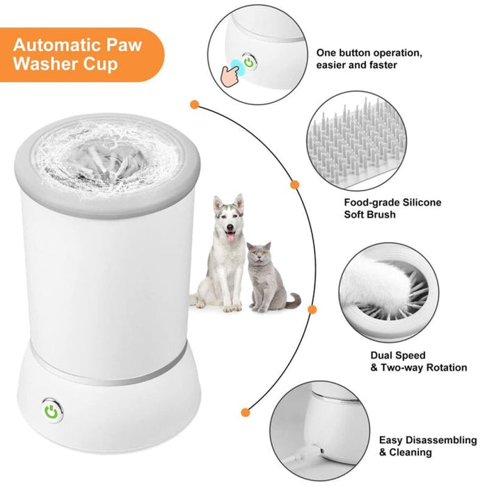 Portable Rechargeable Automatic Soft Silicone Bristles Dog