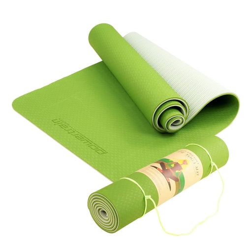 Powertrain Eco-friendly Tpe Pilates Exercise Yoga Mat 8mm