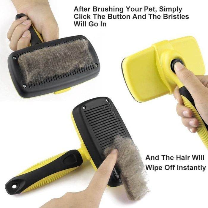 Premium Slicker Comfortable Self Clean Hair Dog Grooming