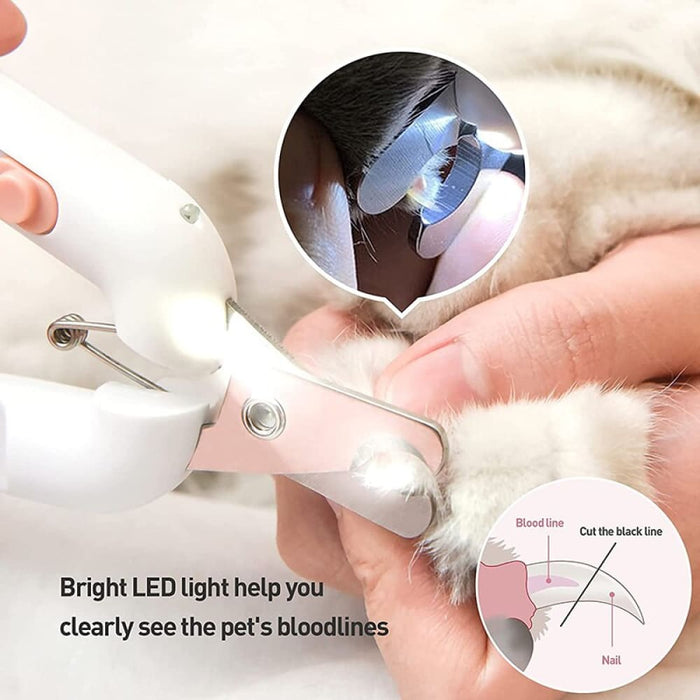 Professional Built-in Led Light Pet Nail Grooming Tool