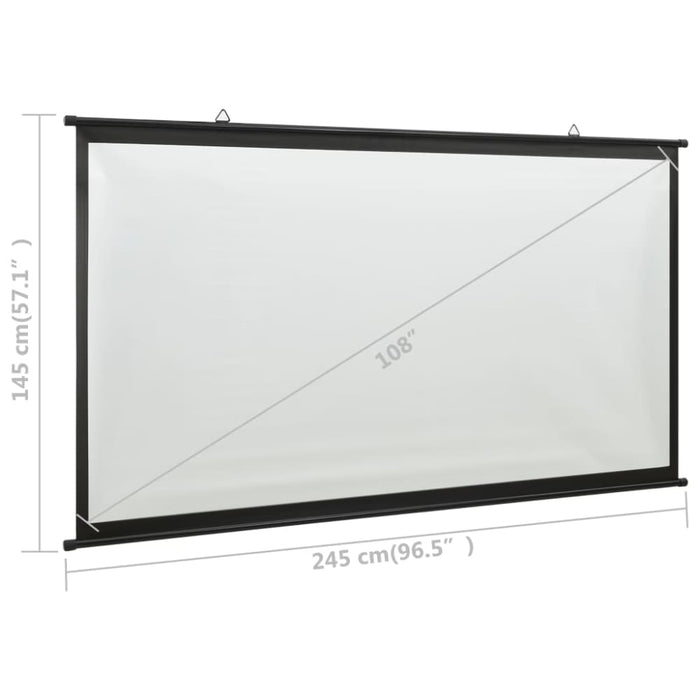 Projection Screen 108’ 16:9 Potkl