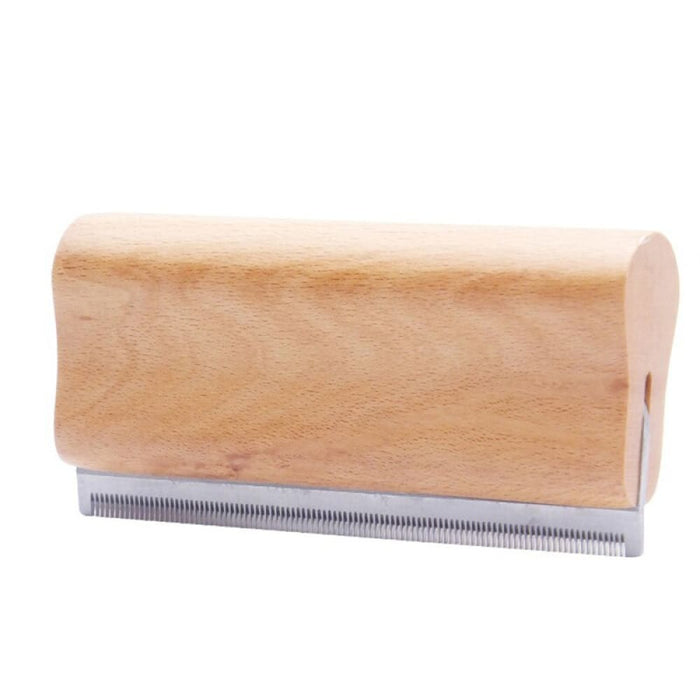 Quality Wooden Ergonomic Safe Dog Deshedding Grooming Comb