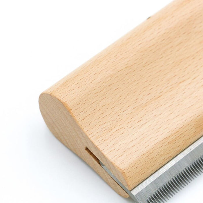 Quality Wooden Ergonomic Safe Dog Deshedding Grooming Comb