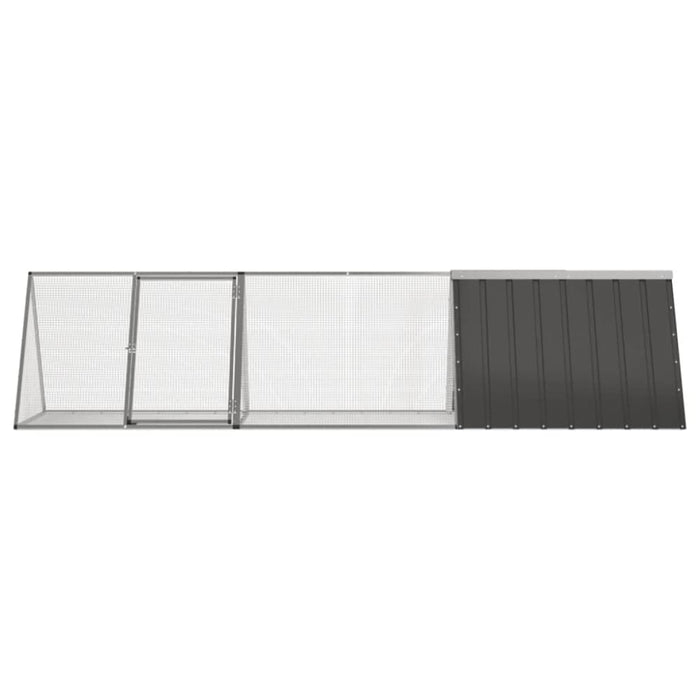 Rabbit Cage Anthracite 302.5x80.5x71 Cm Galvanised Steel