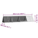 Rabbit Cage Anthracite 403.5x80.5x71 Cm Galvanised Steel