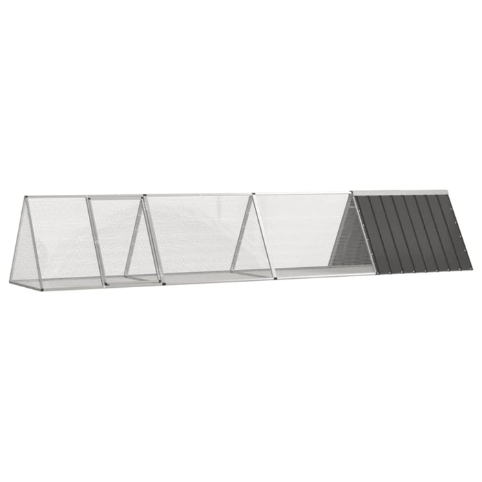 Rabbit Cage Anthracite 403.5x80.5x71 Cm Galvanised Steel