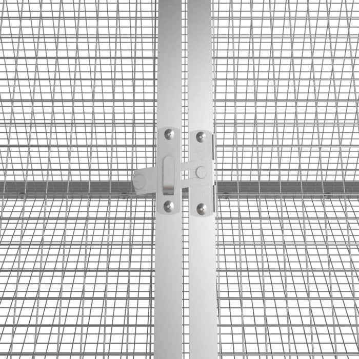 Rabbit Cage Anthracite 403.5x80.5x71 Cm Galvanised Steel