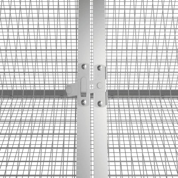 Rabbit Cage Anthracite 504.5x80.5x71 Cm Galvanised Steel