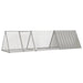 Rabbit Cage Grey 302.5x80.5x71 Cm Galvanised Steel Toblaak