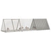 Rabbit Cage Grey 302.5x80.5x71 Cm Galvanised Steel Toblaak