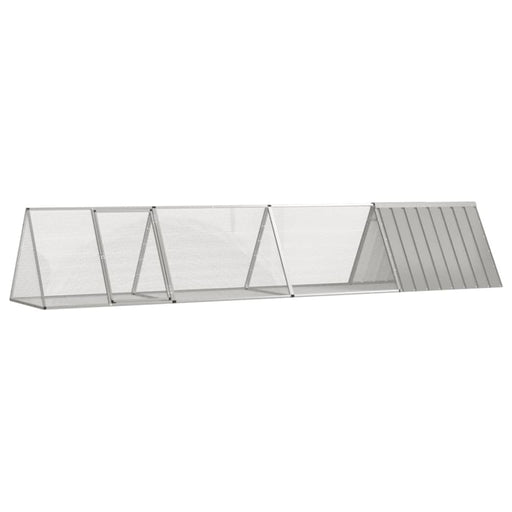 Rabbit Cage Grey 403.5x80.5x71 Cm Galvanised Steel Toblapb