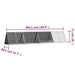 Rabbit Cage Grey 403.5x80.5x71 Cm Galvanised Steel Toblapb