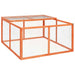 Rabbit Hutch 124x120x60 Cm Solid Firwood Oibnil