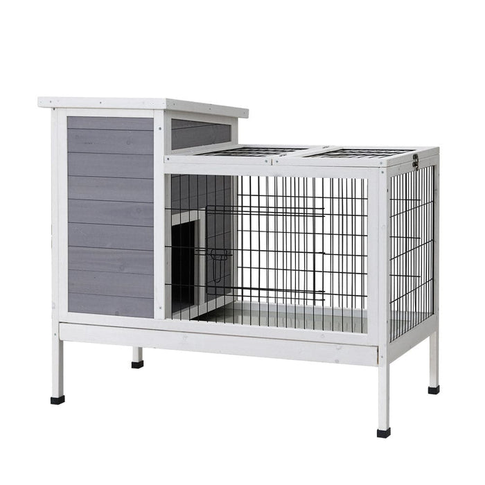 I.pet Rabbit Hutch Chicken Coop Wooden Ferret Cage Habitat