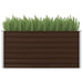 Raised Garden Bed Brown 160x80x77 Cm Galvanised Steel Apibk