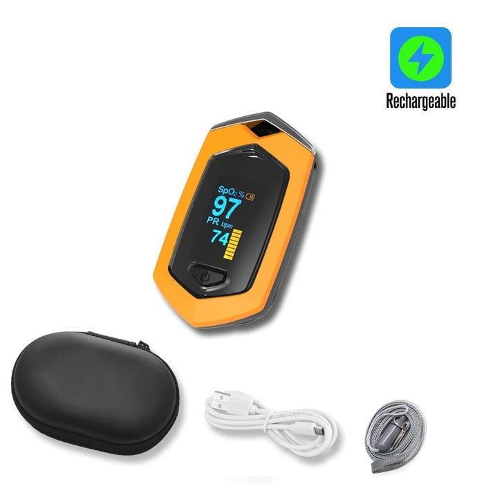 Rechargeable Digital Fingertip Pulse Oximeter