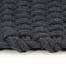 Rug Rectangular Anthracite 120x180 Cm Cotton Tapool