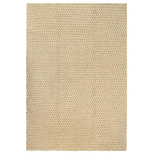 Rug Rectangular Natural 120x180 Cm Cotton Tapooo