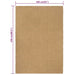 Rug Rectangular Natural 160x230 Cm Jute Tapobx