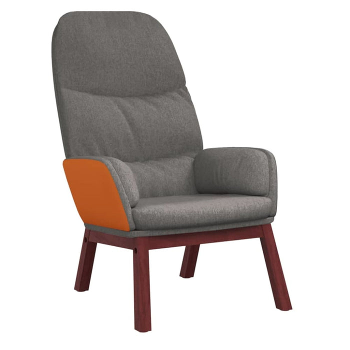 Relaxing Chair Light Grey Fabric Taoblb