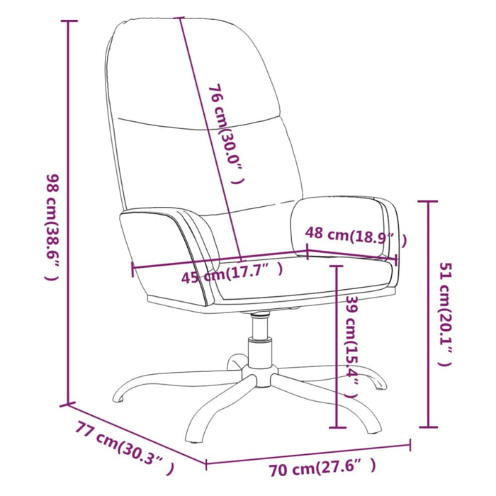 Relaxing Chair Light Grey Fabric Taobto