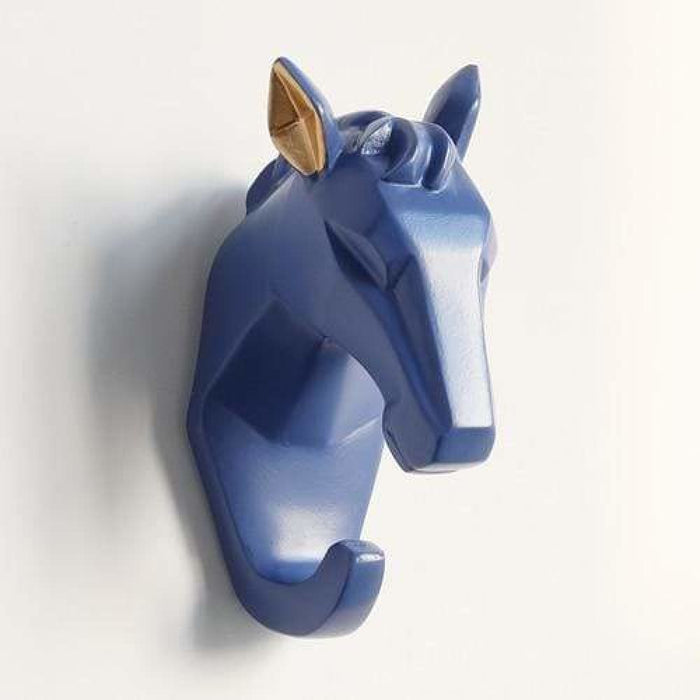 Resin Animals Head Sticker Hook Wall Decorative Hanger