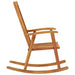 Rocking Chair With Cushions Solid Acacia Wood Tblaoik