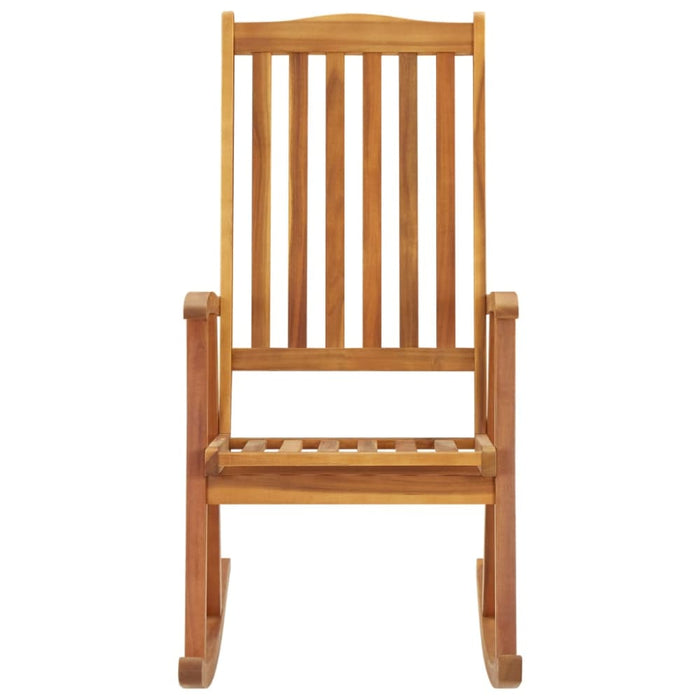 Rocking Chair With Cushions Solid Acacia Wood Tblaoik