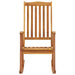 Rocking Chair With Cushions Solid Acacia Wood Tblaoik