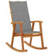 Rocking Chair With Cushions Solid Acacia Wood Tblaonb