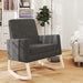 Rocking Chair Dark Grey Fabric Gl172916