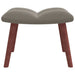 Rocking Chair With a Stool Light Grey Velvet Txnopb