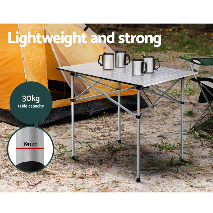 Goslash Picks Roll Up Camping Table Foldable Portable