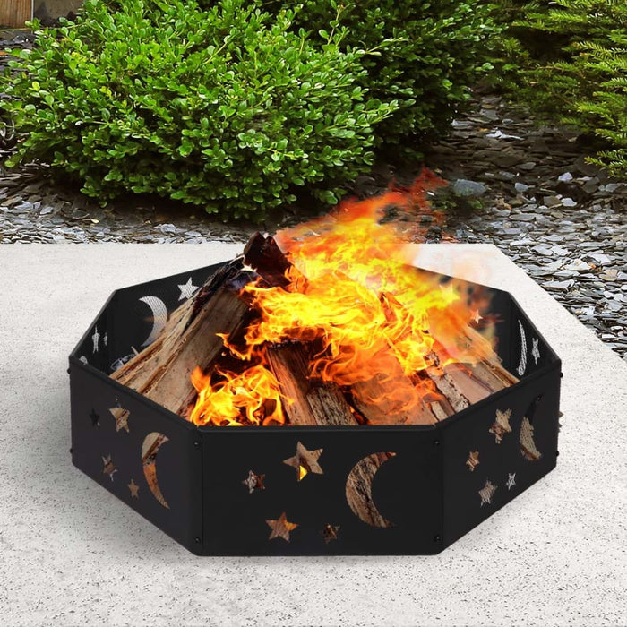 Goslash Picks Round Fire Pit Ring Outdoor Fireplace Camping